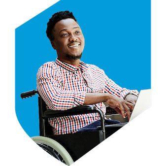 Black-man-wheelchair-light-blue-shield
