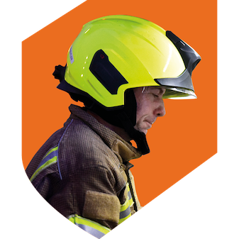 Fire-fighter-orange-shield
