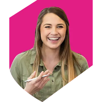 Woman-pink-shield