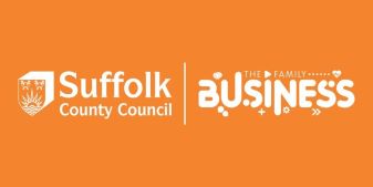 The Family Business logo in orange and white. 
